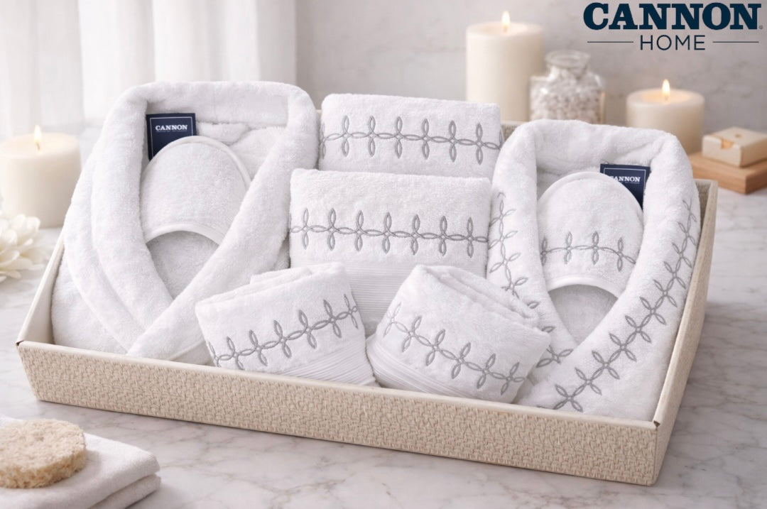 Bathrobe Set 12 Pieces - Cannon