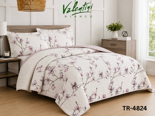 Printed Double Bedspread Set - Valentini