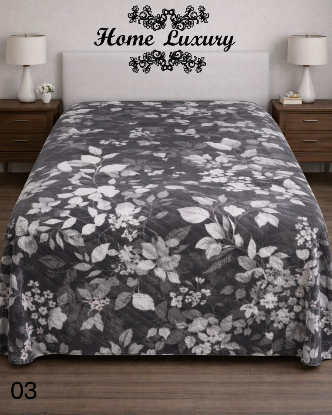 Printed Cotton Matelassé Double - Home Luxury