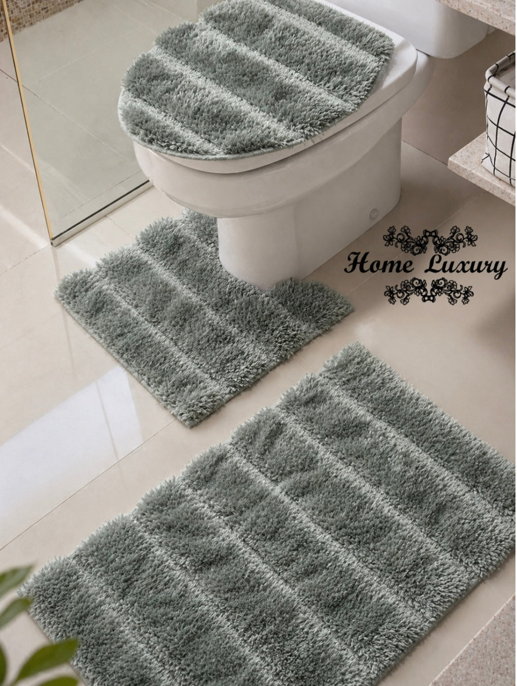 Fluffy Bathmat Set - Home Luxury