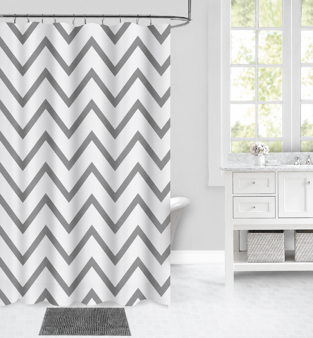 Peva Shower Curtain Set - House Well