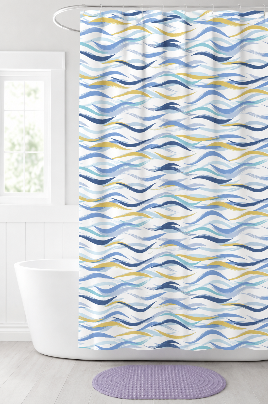 Microfiber Shower Curtain Set - Naonao