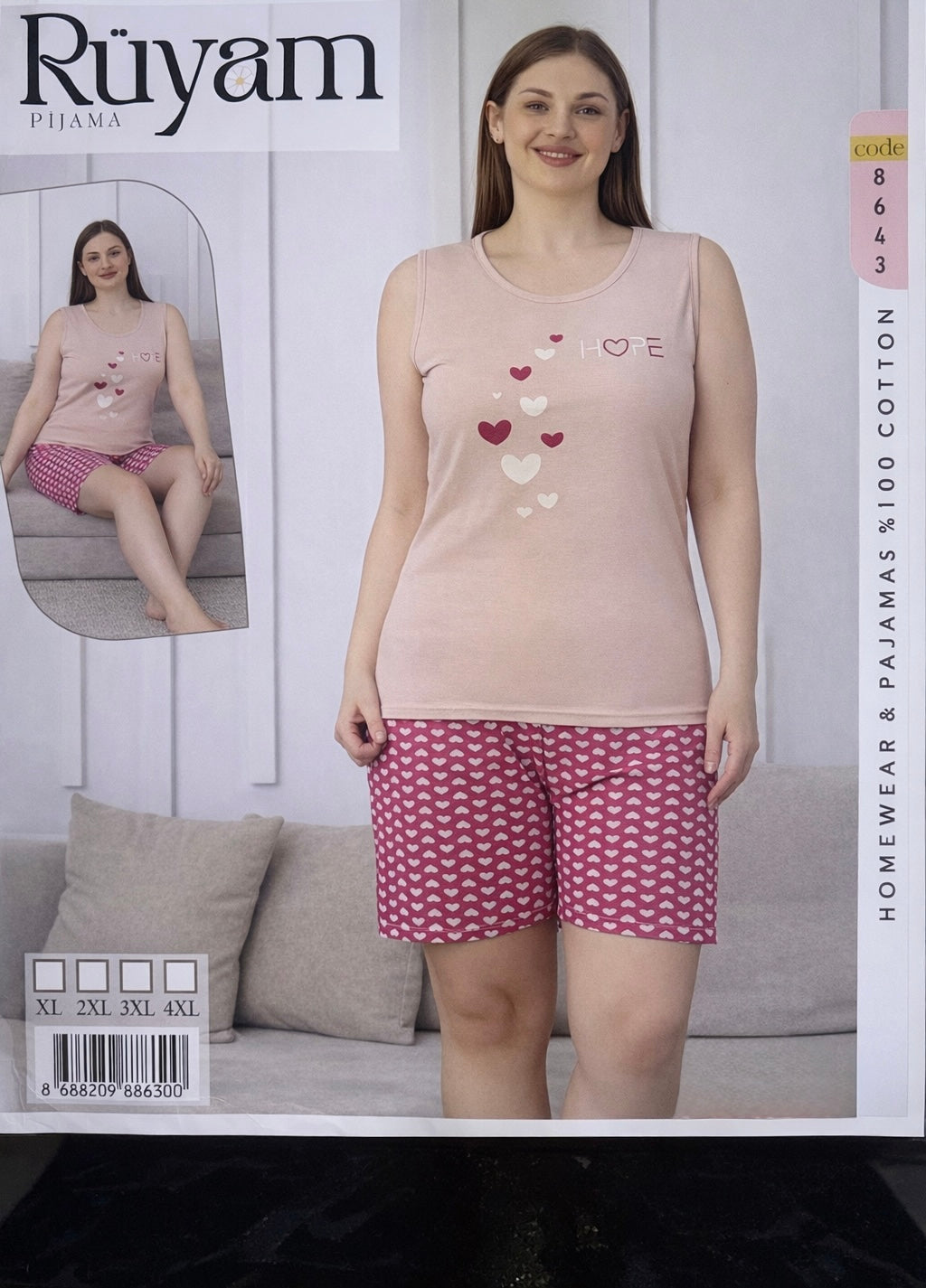Big Size Short Pajama - Ruyam