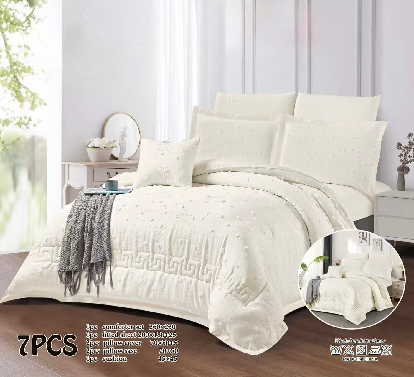 Jacquard Comforter Double - Home Luxury