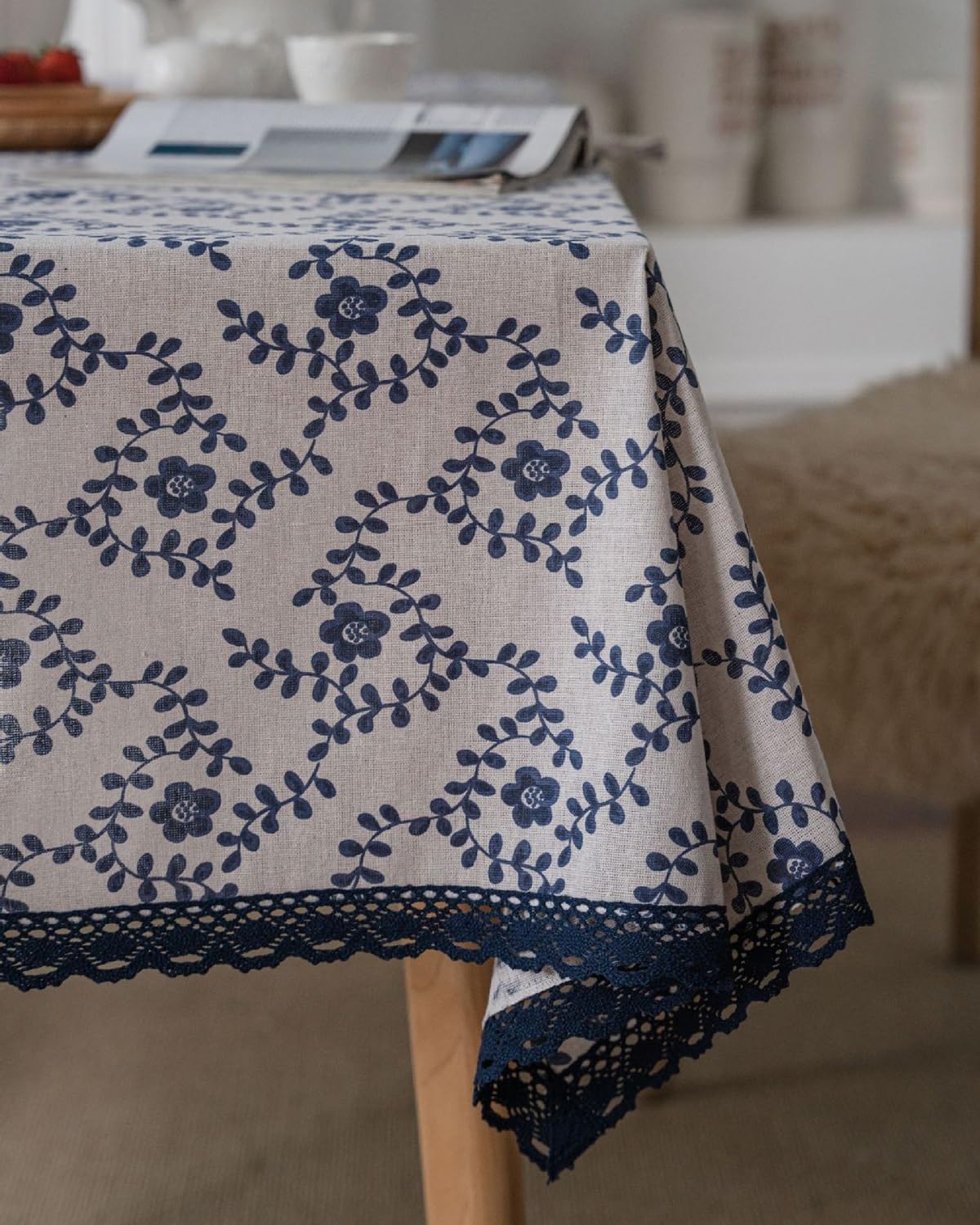 Tablecloth "Floral Lace Border" - Naonao