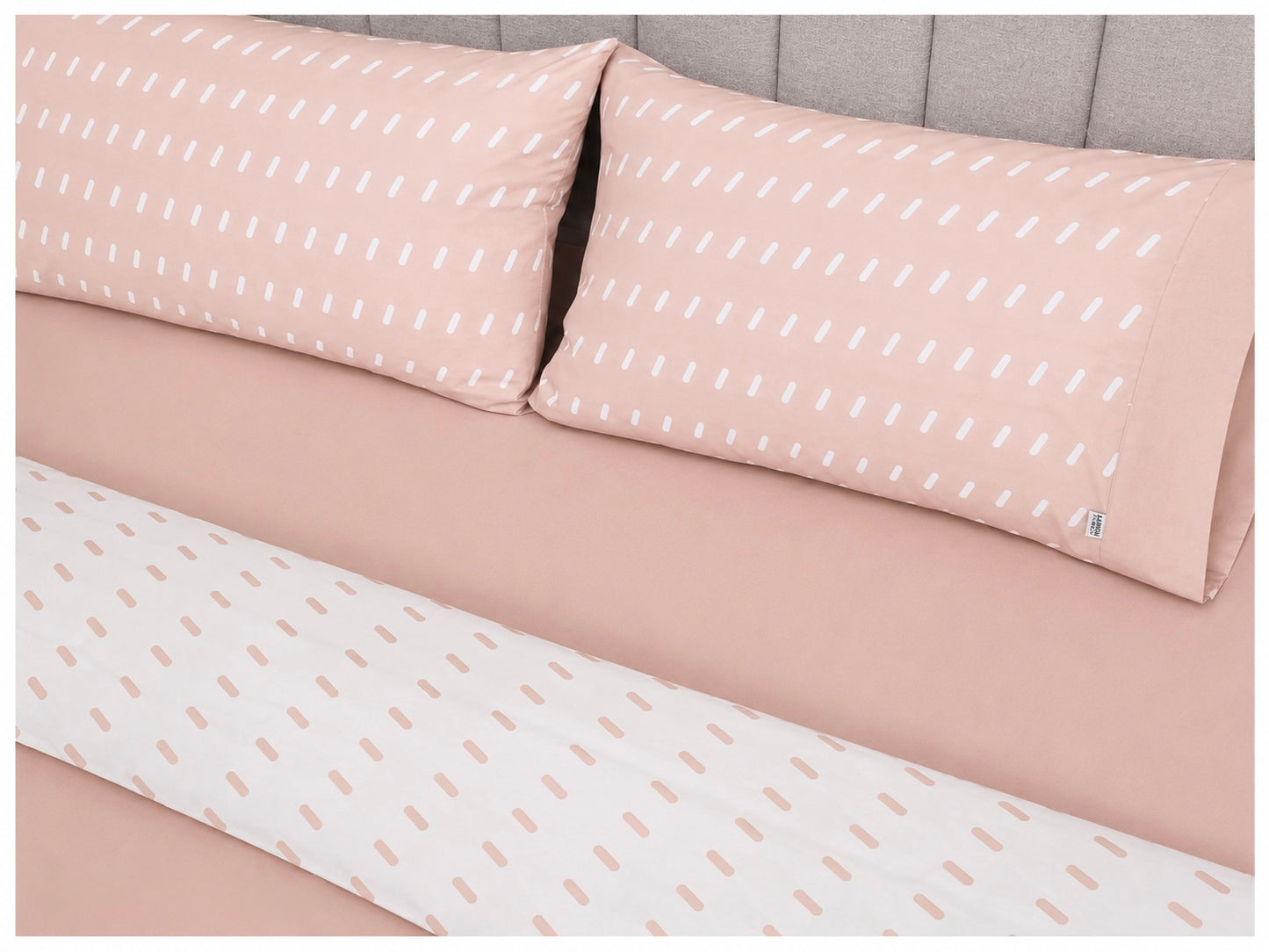 Sprinkle Print Double Fitted Sheet - Cannon