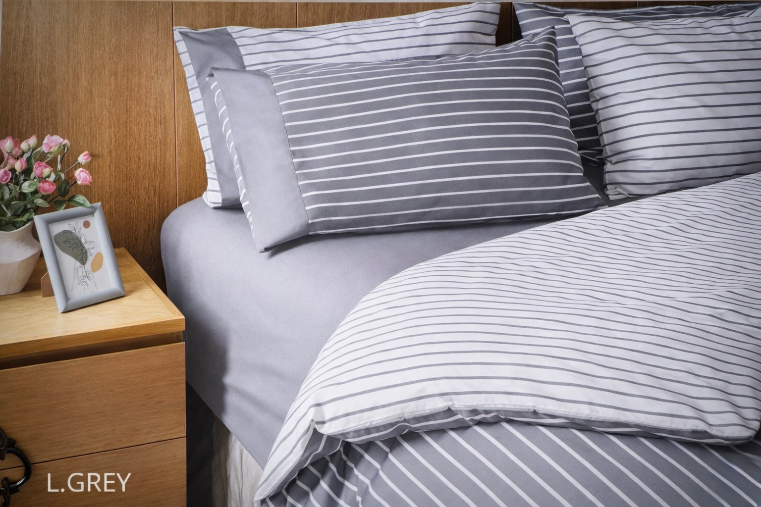 Moderna Print Double Bed Set - Cannon