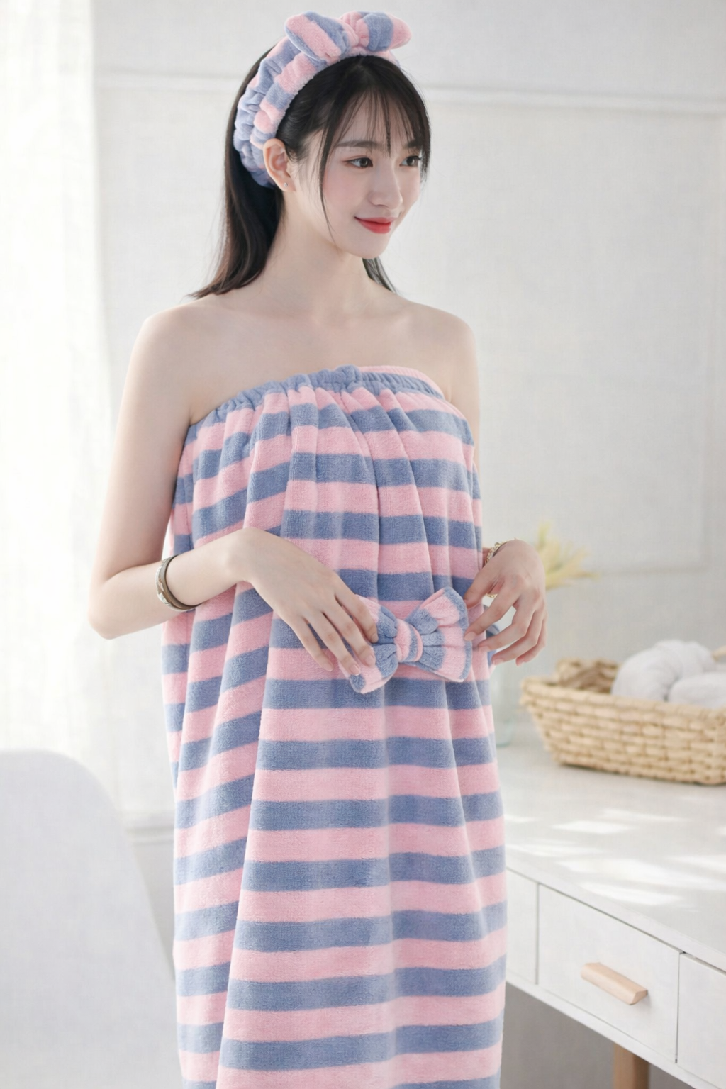 Microfiber Sortie De Bain "Stripes"