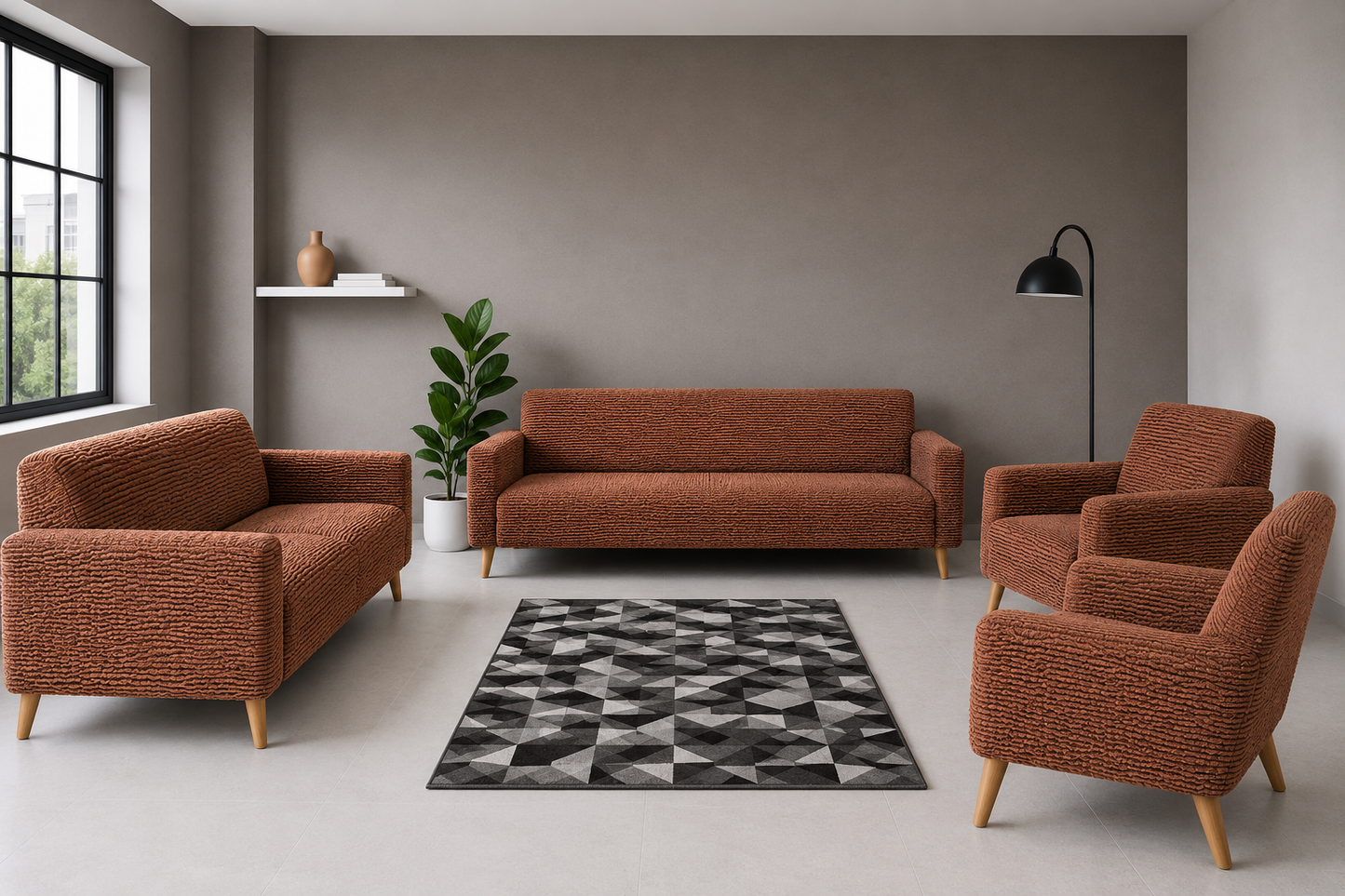 Jacquard Sofa Cover Set