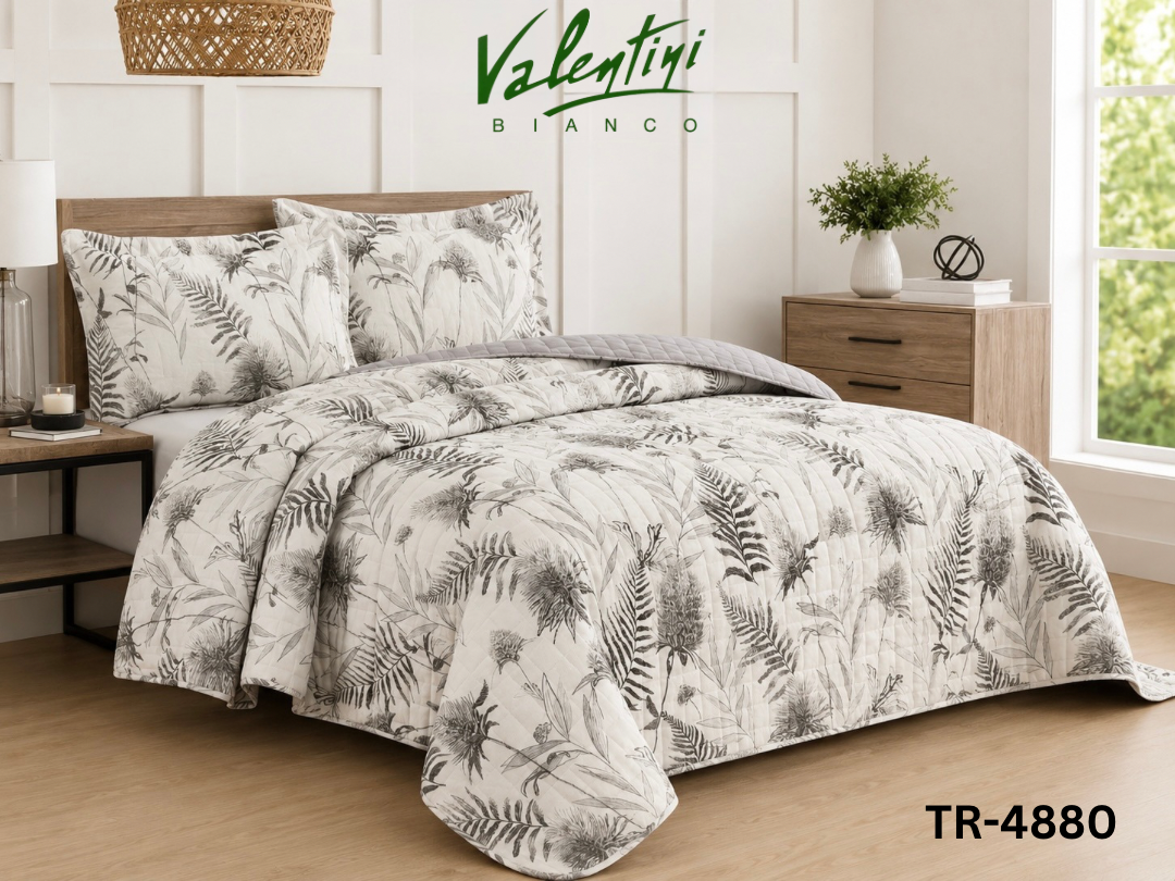 Printed Double Bedspread Set - Valentini