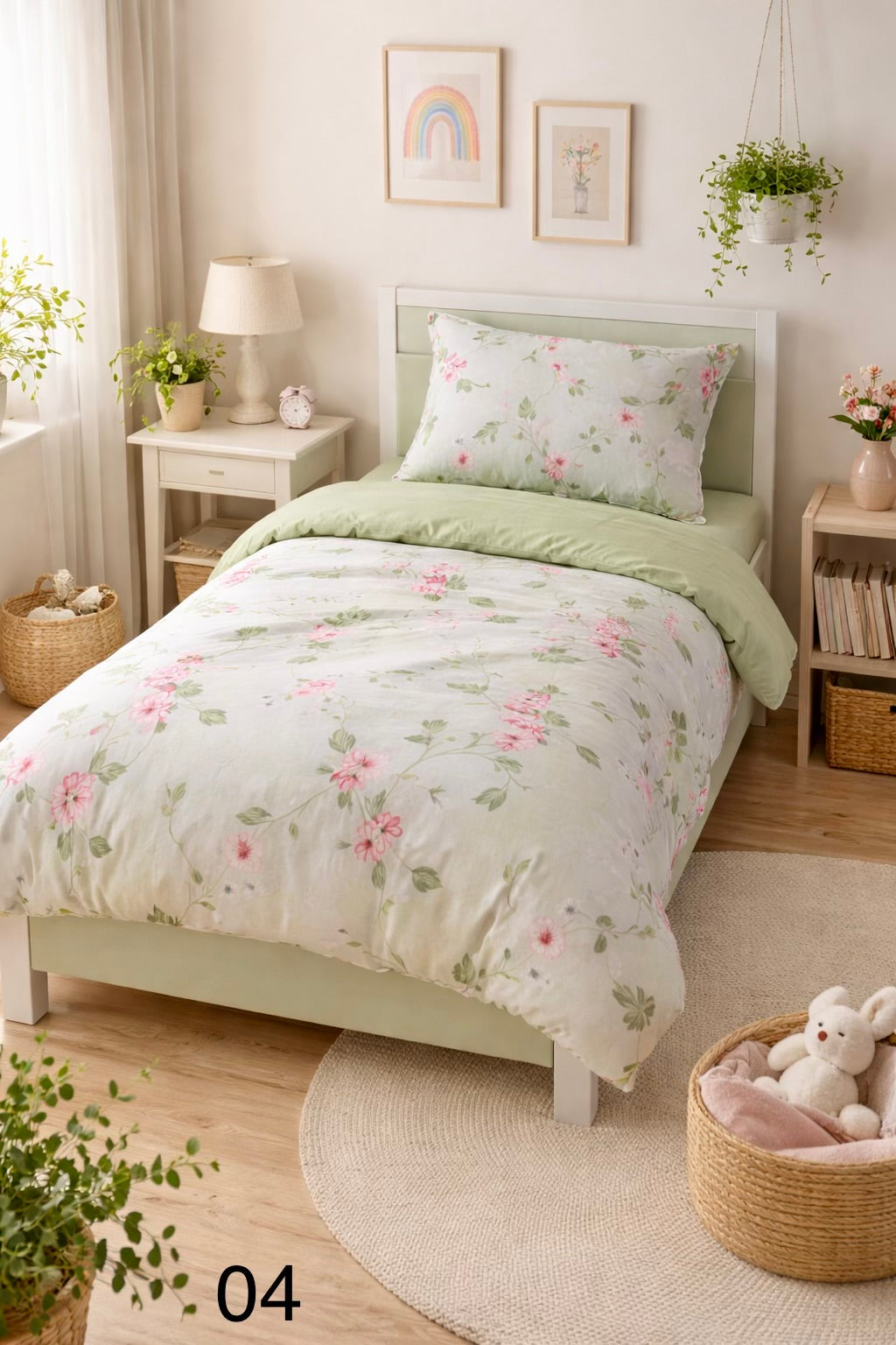 Cotton 100% Bed Set Single - Home Luxury