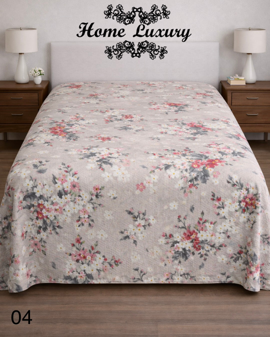 Printed Cotton Matelassé Double - Home Luxury