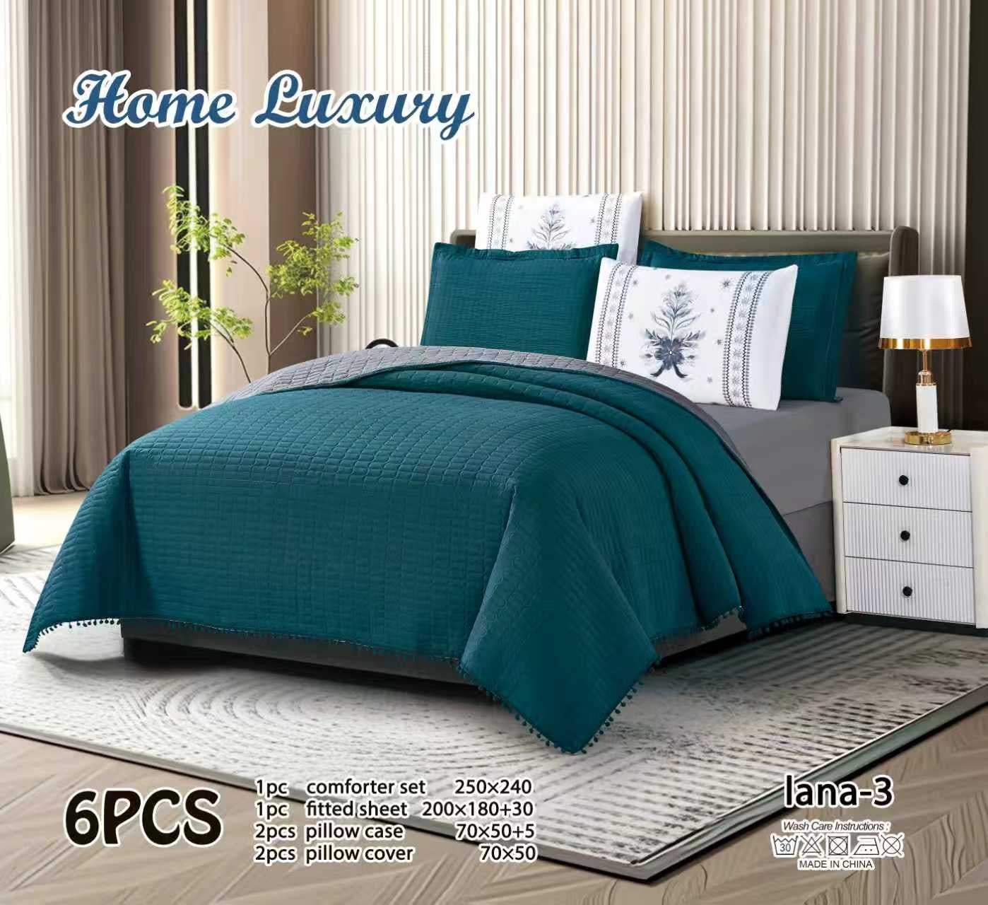 Plain Bedspread Set - Home Luxury