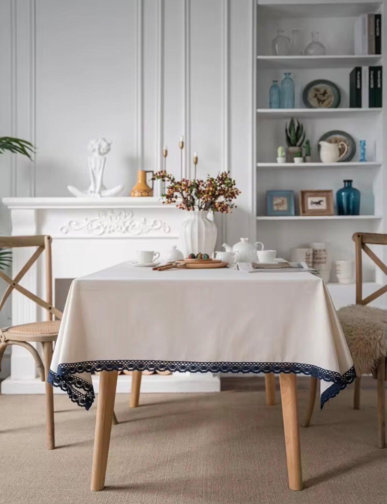Tablecloth "Plain Lace Border" - Naonao