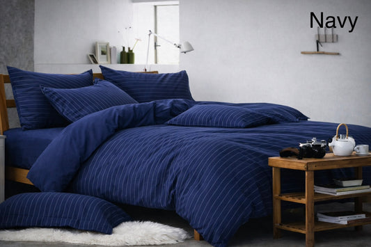 Denim Print Single Fitted Sheet - Cannon