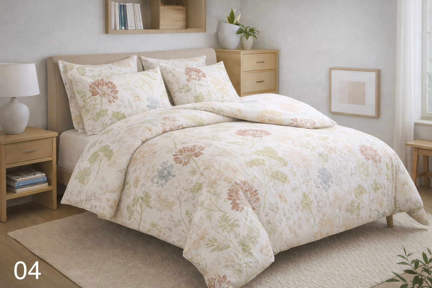 Printed Double Fitted Sheet - Cannon