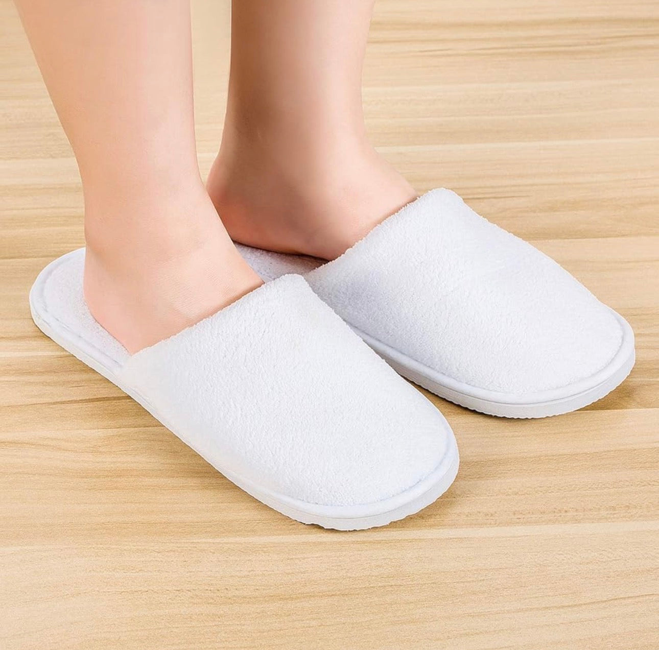 White Unisex Slippers