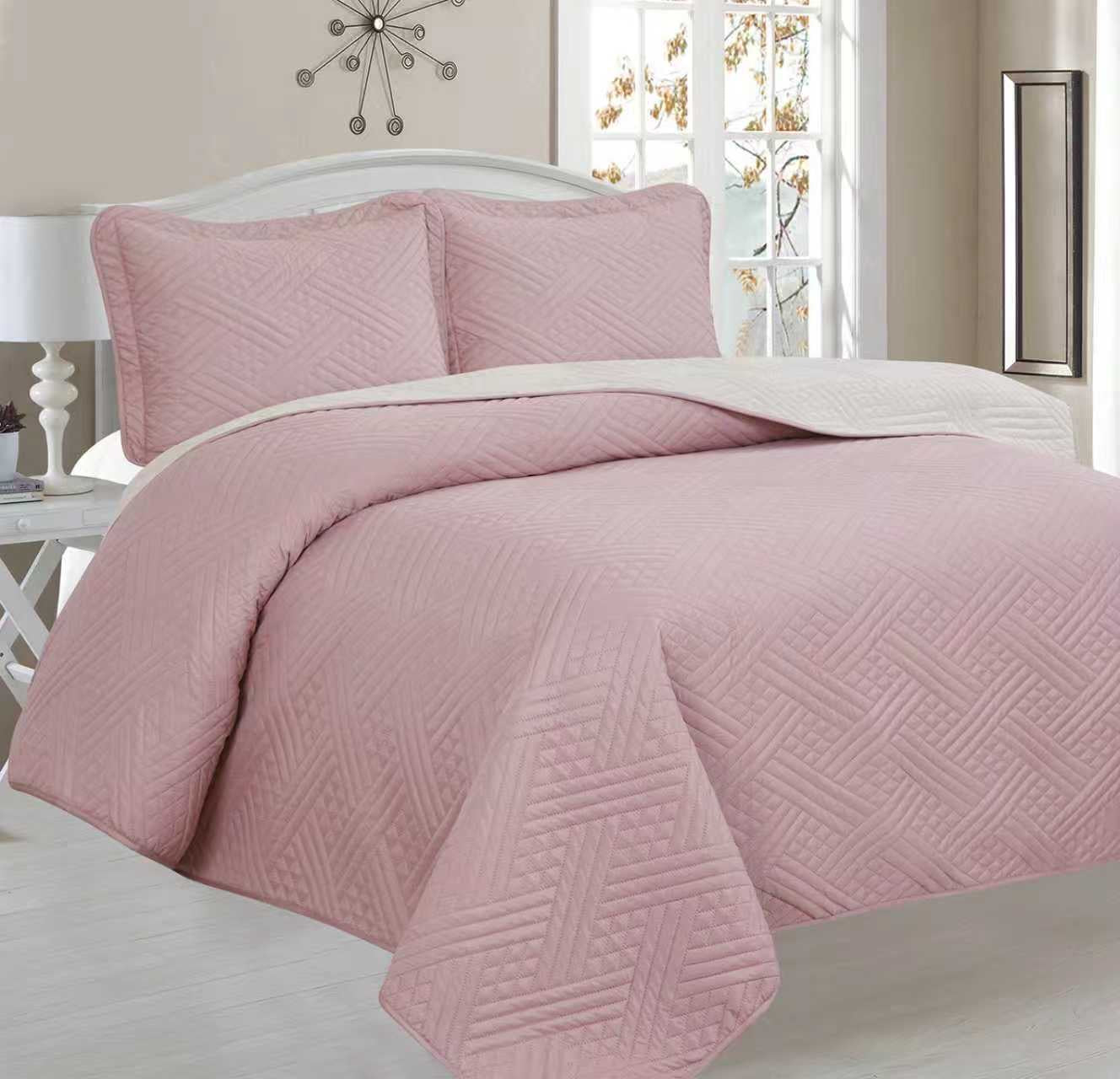 Plain Double Bedspread - Home Luxury
