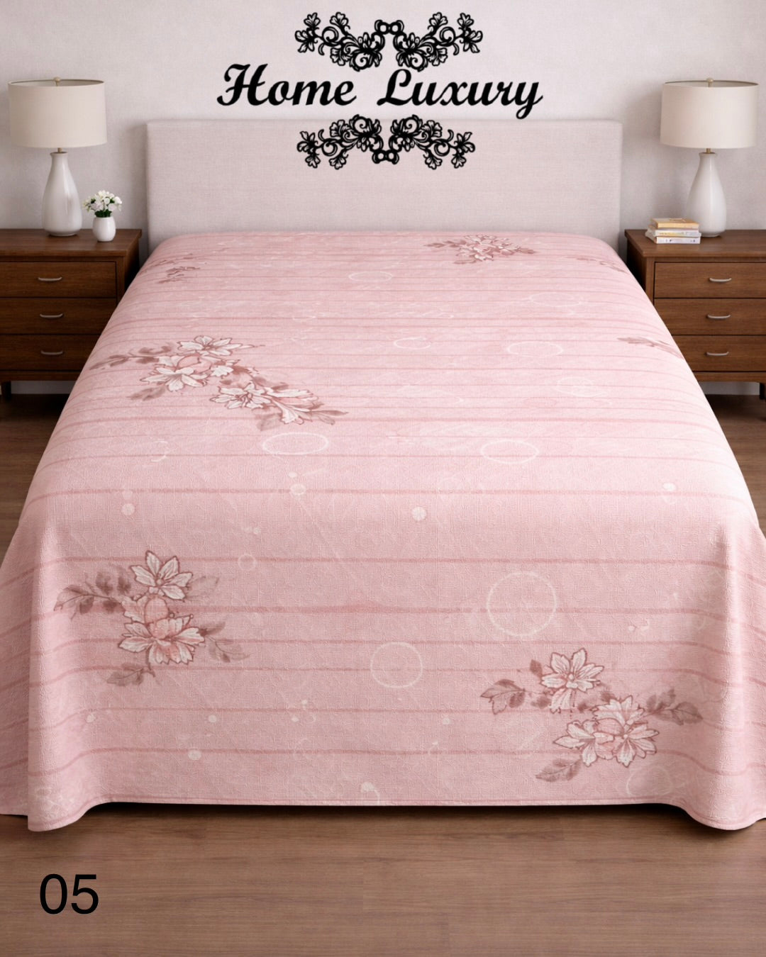Printed Cotton Matelassé Double - Home Luxury