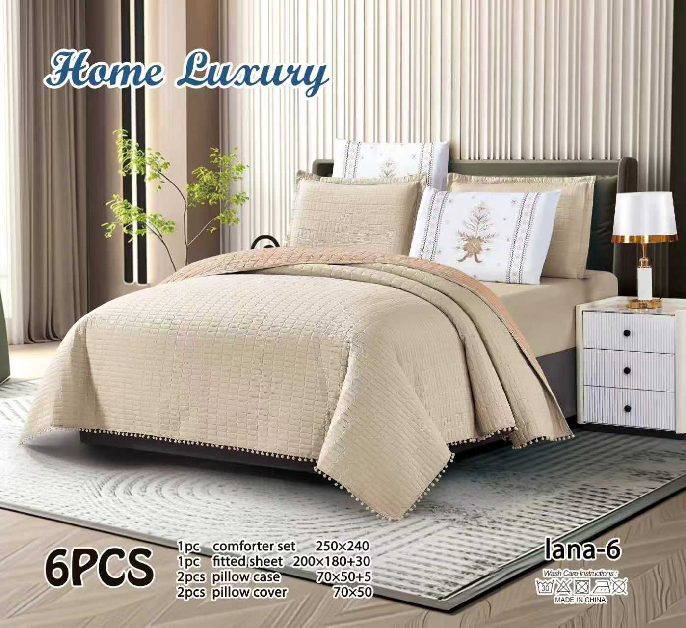 Plain Bedspread Set - Home Luxury