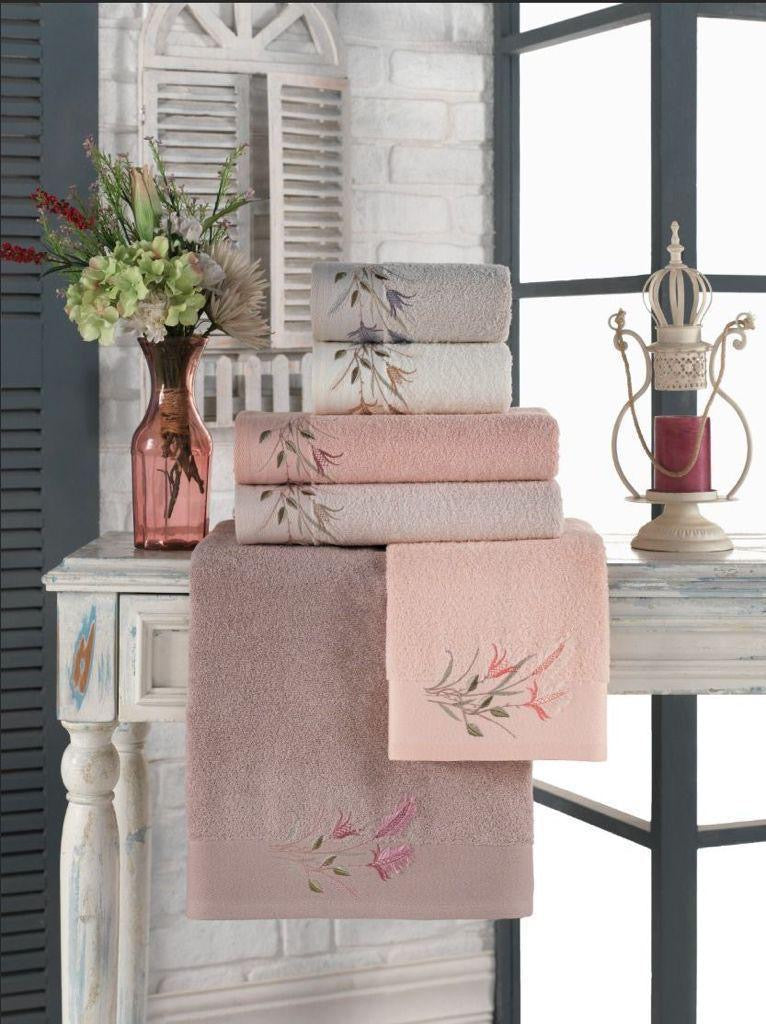 Petal Breeze Embroidered Towel - Purry