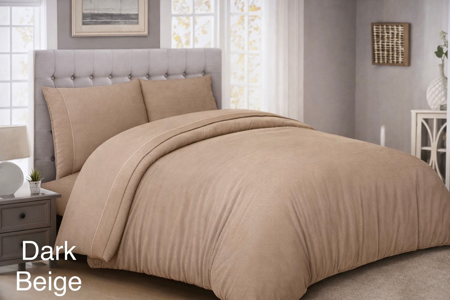 Stripes & Dots Double Duvet Cover Set - Cannon