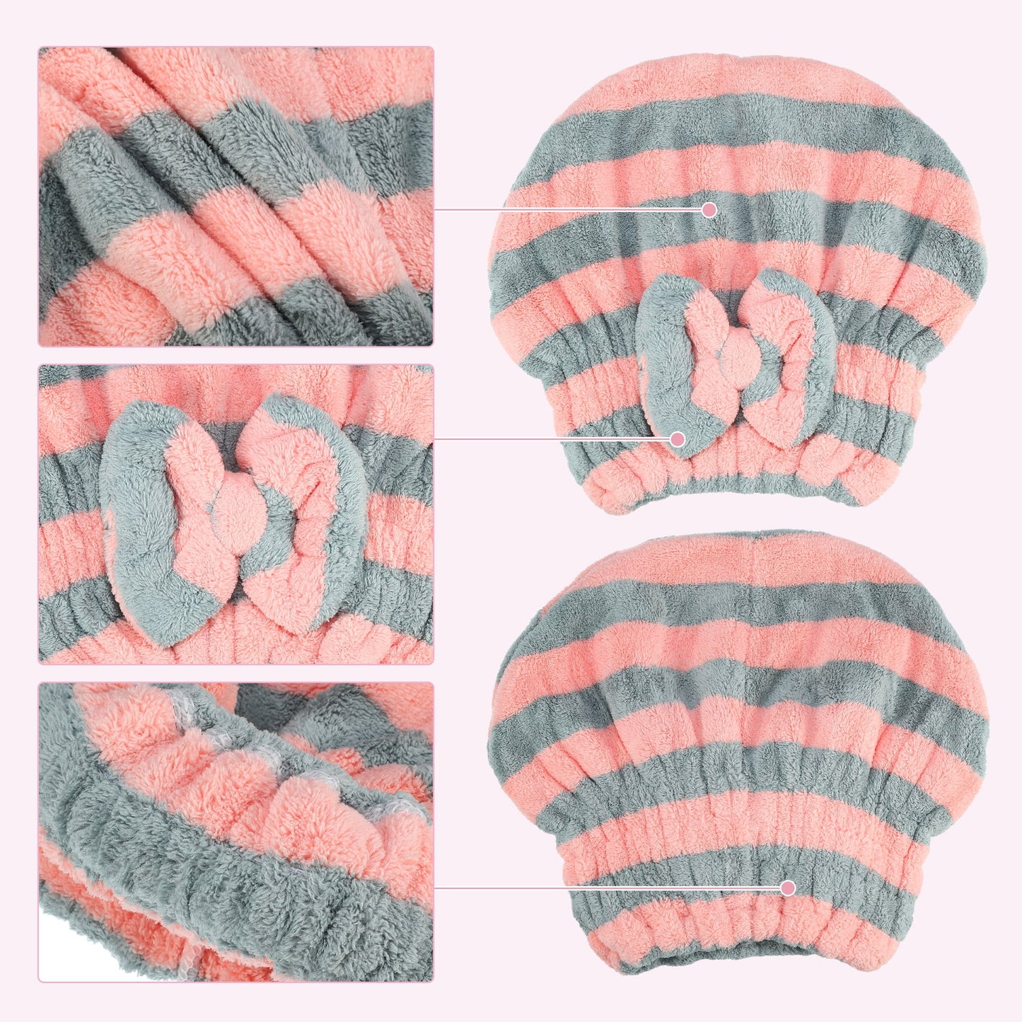 Microfiber Sortie De Bain "Stripes"