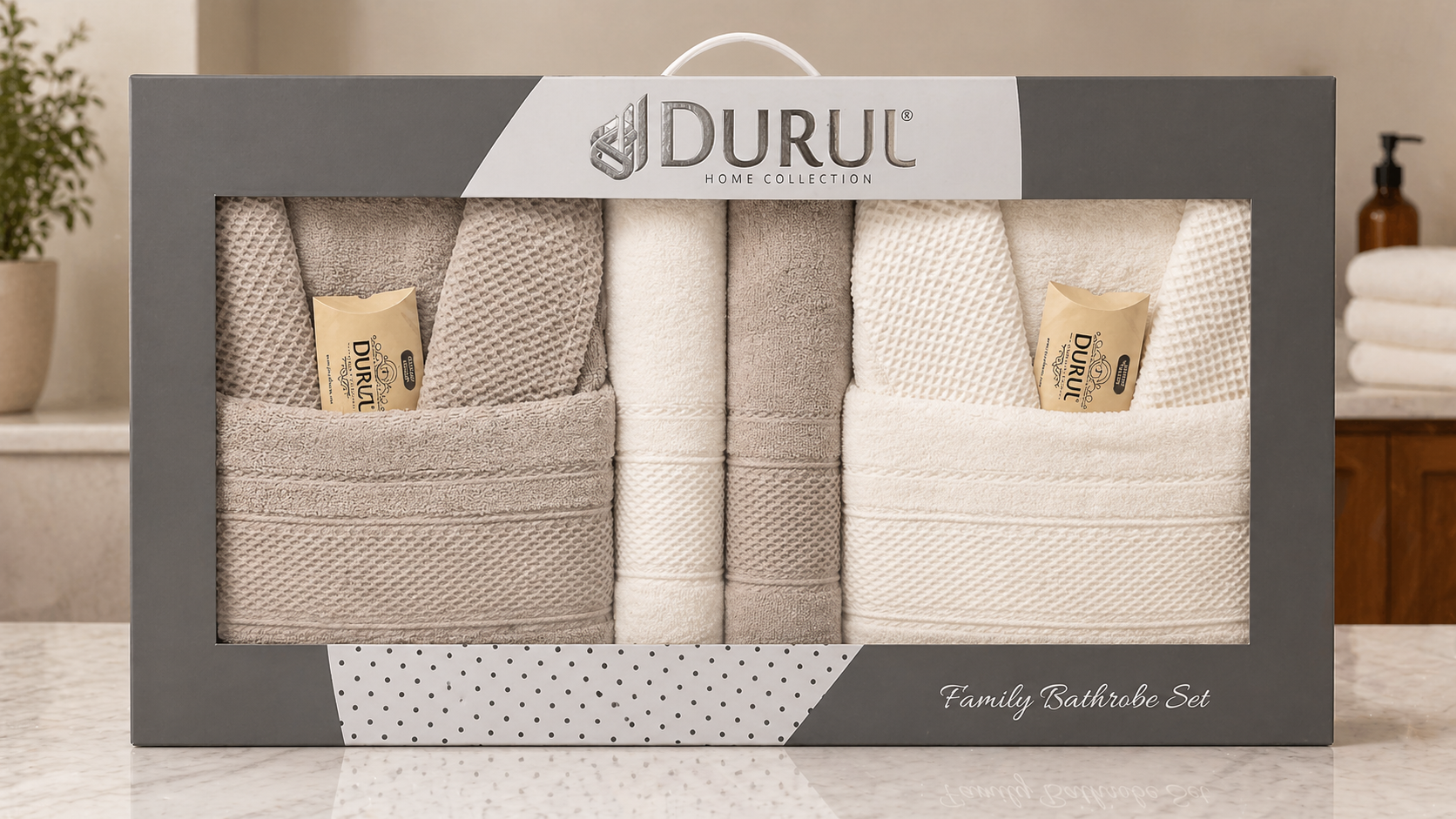 Durul - Jacquard Bathrobe Set