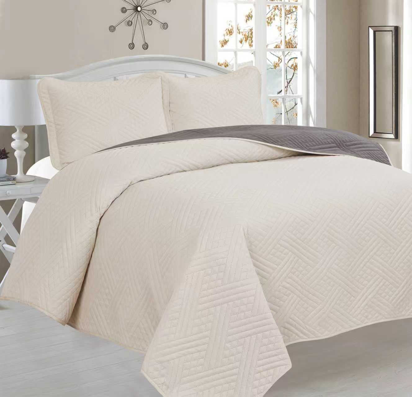 Plain Single Bedspread - Home Luxury