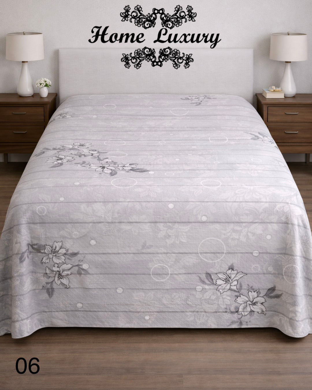 Printed Cotton Matelassé Double - Home Luxury