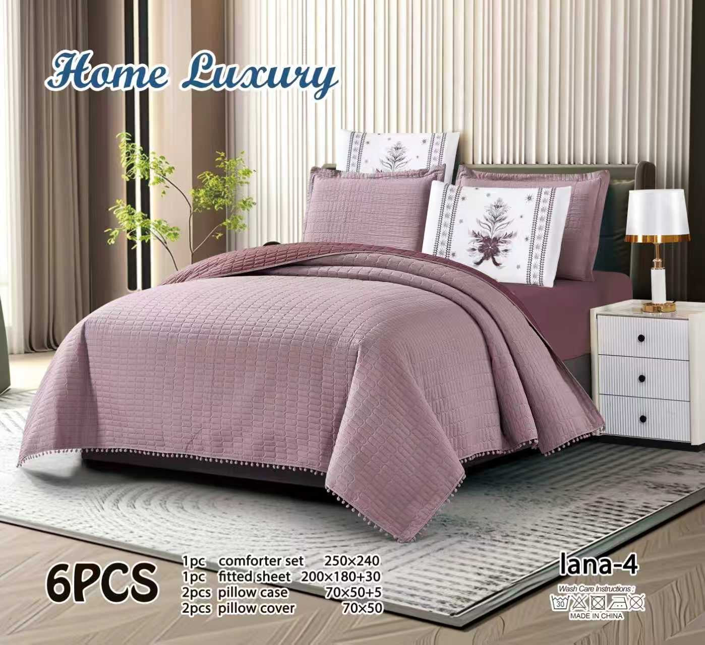 Plain Bedspread Set - Home Luxury