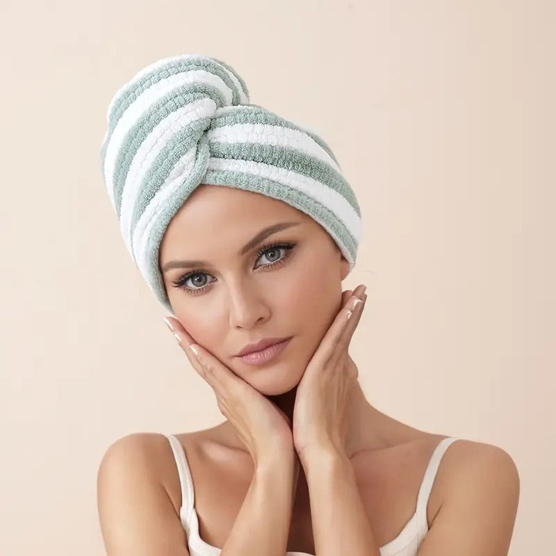 Microfiber Head Towel "Stripped"