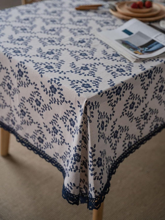 Tablecloth "Floral Lace Border" - Naonao