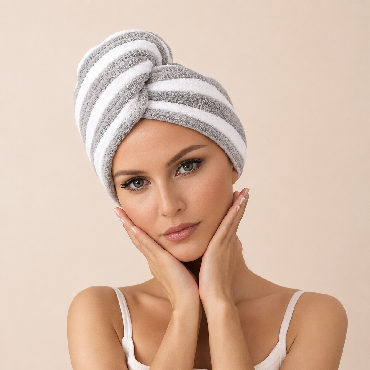 Microfiber Head Towel "Stripped"