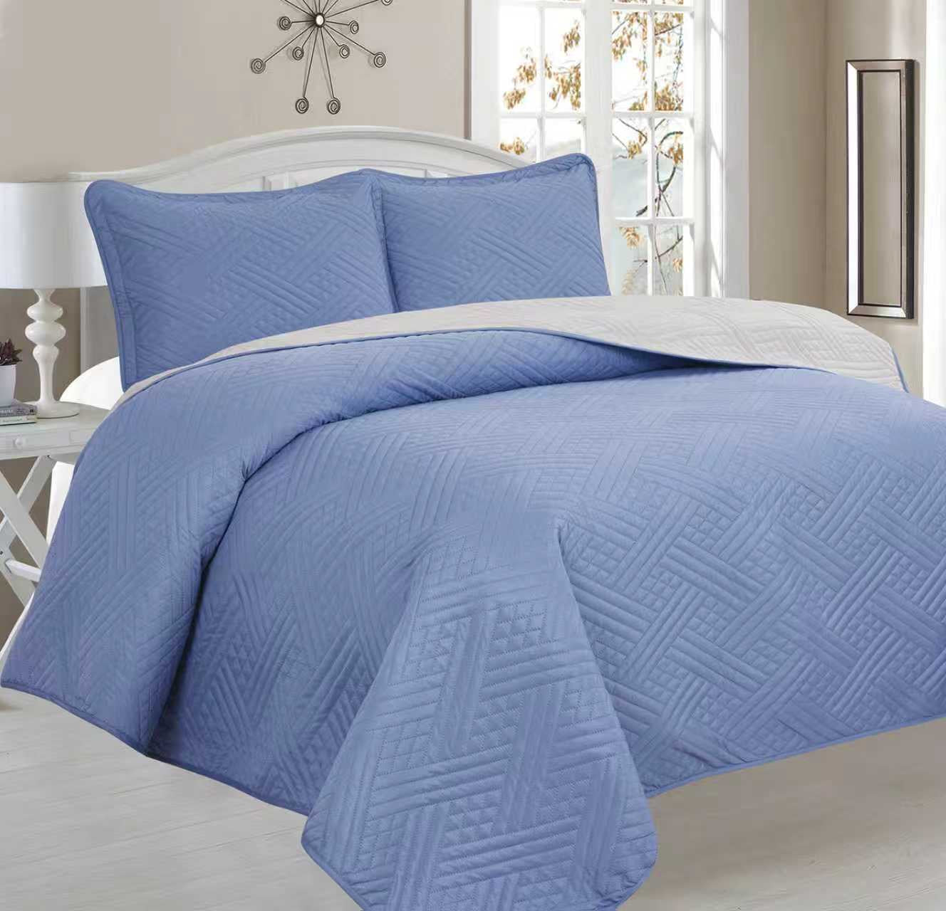 Plain Double Bedspread - Home Luxury