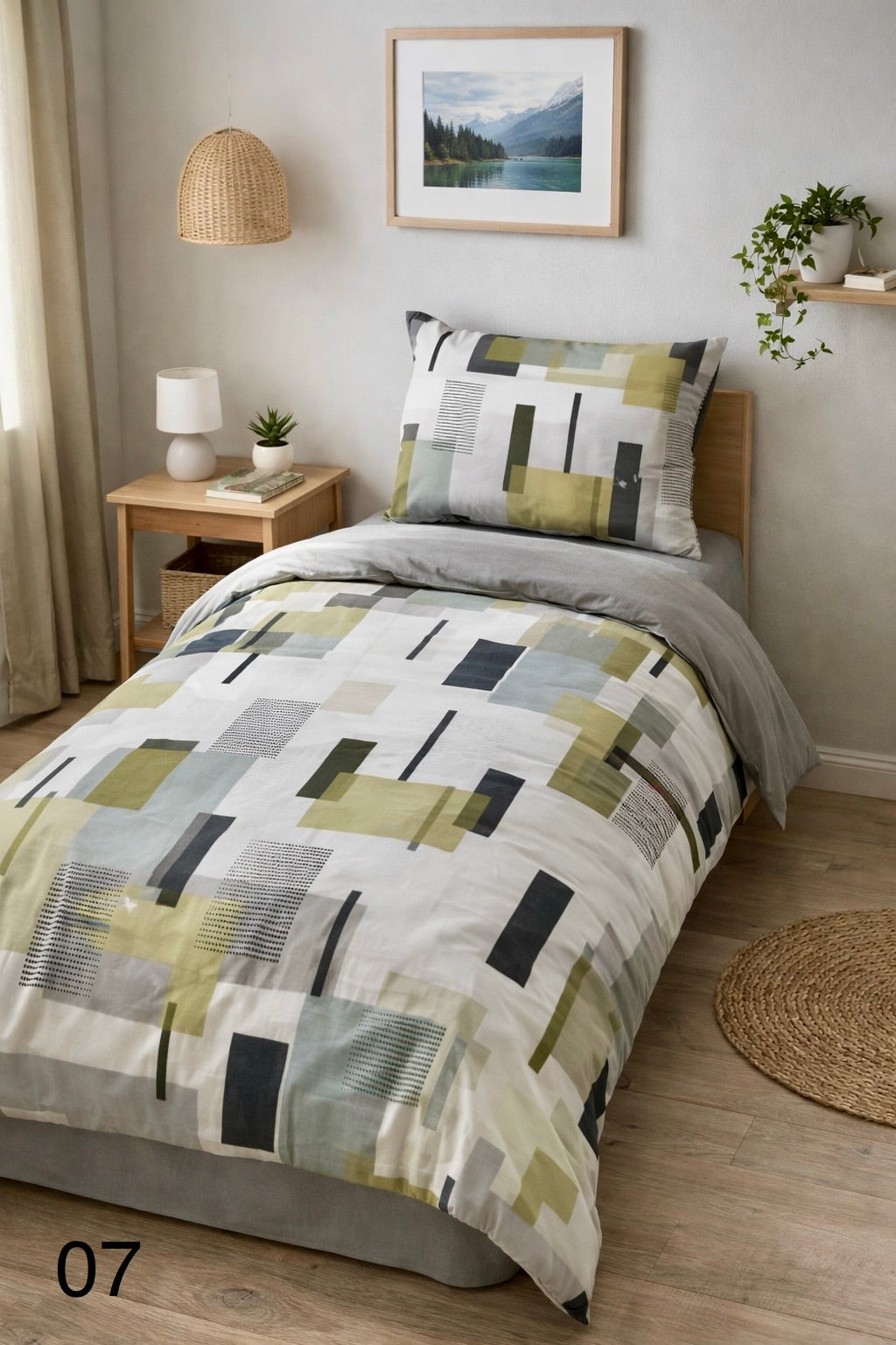 Cotton 100% Bed Set Single - Home Luxury