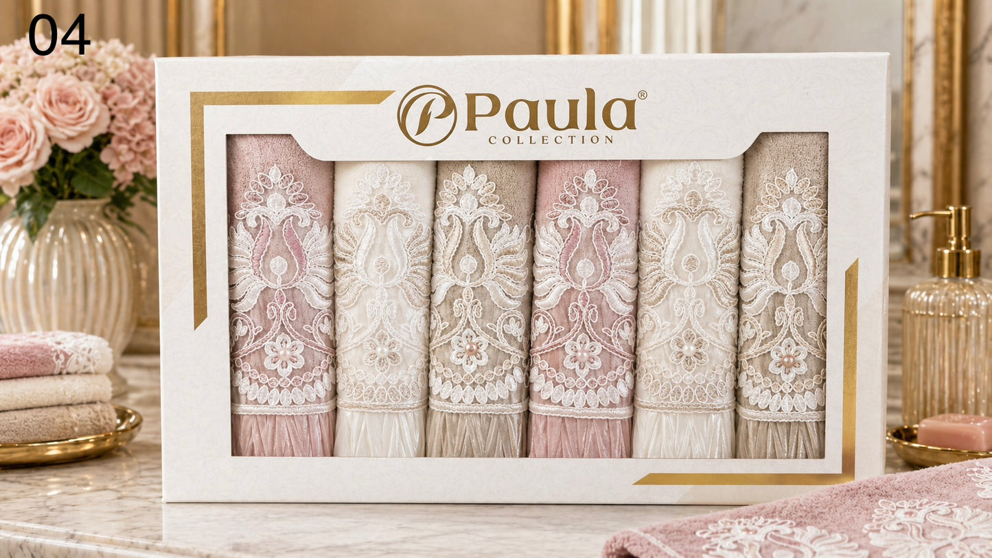Paula - Towel Box 6 Pcs Set