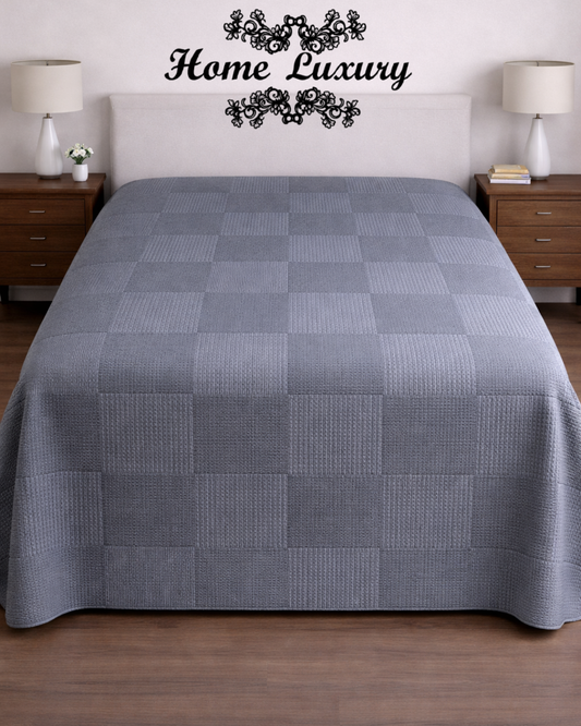 Plain Cotton Matelassé Single - Home Luxury