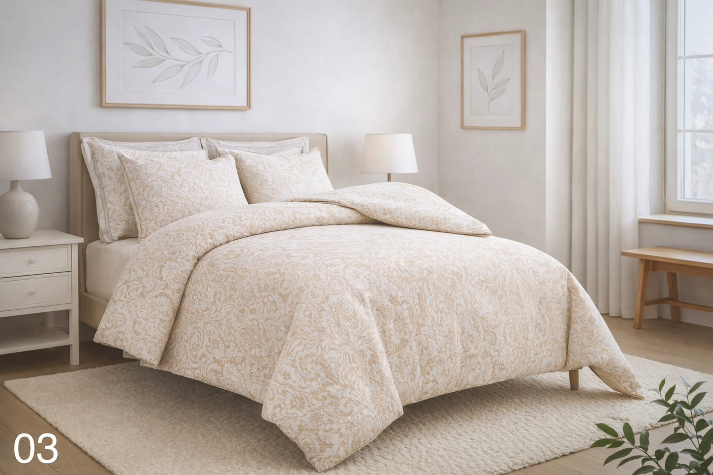 Printed Double Duvet Cover Set - Cannon