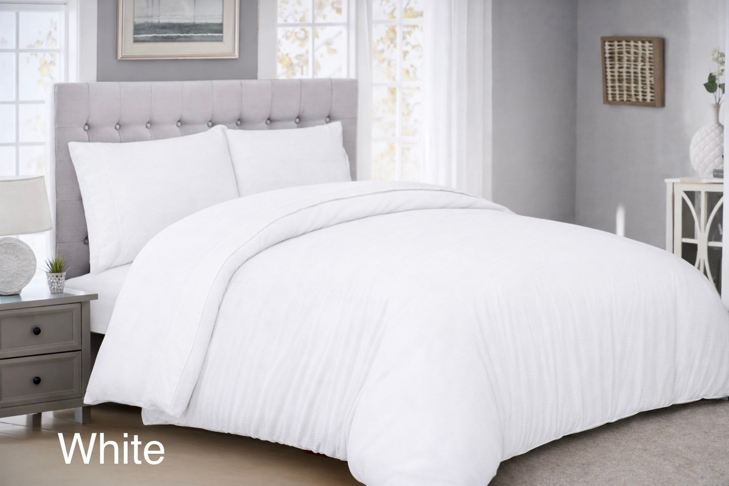 Stripes & Dots Double Duvet Cover Set - Cannon