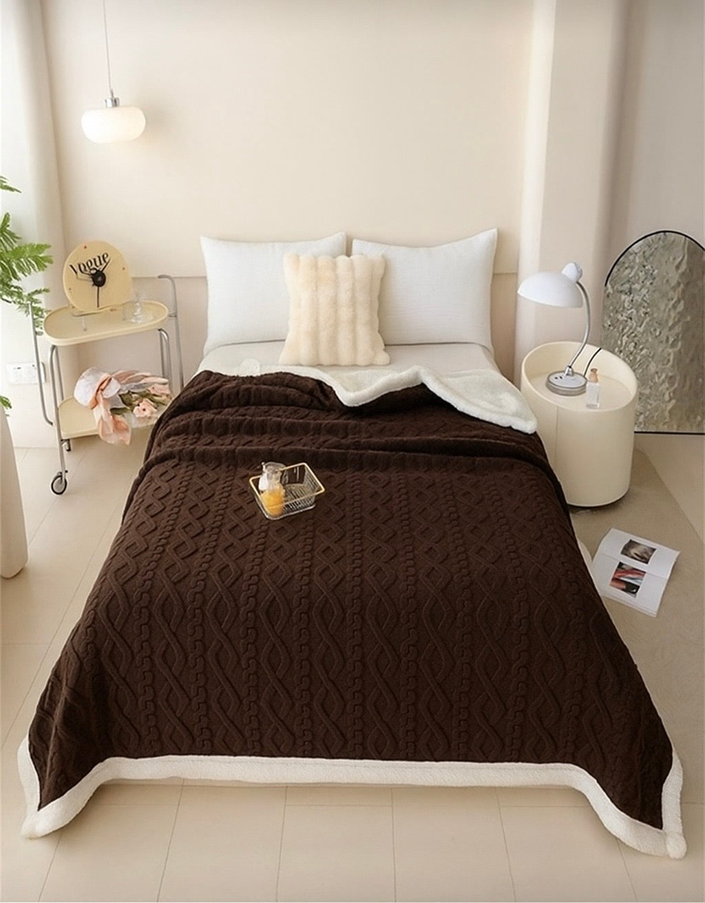 Double jacquard blanket - Home Luxury