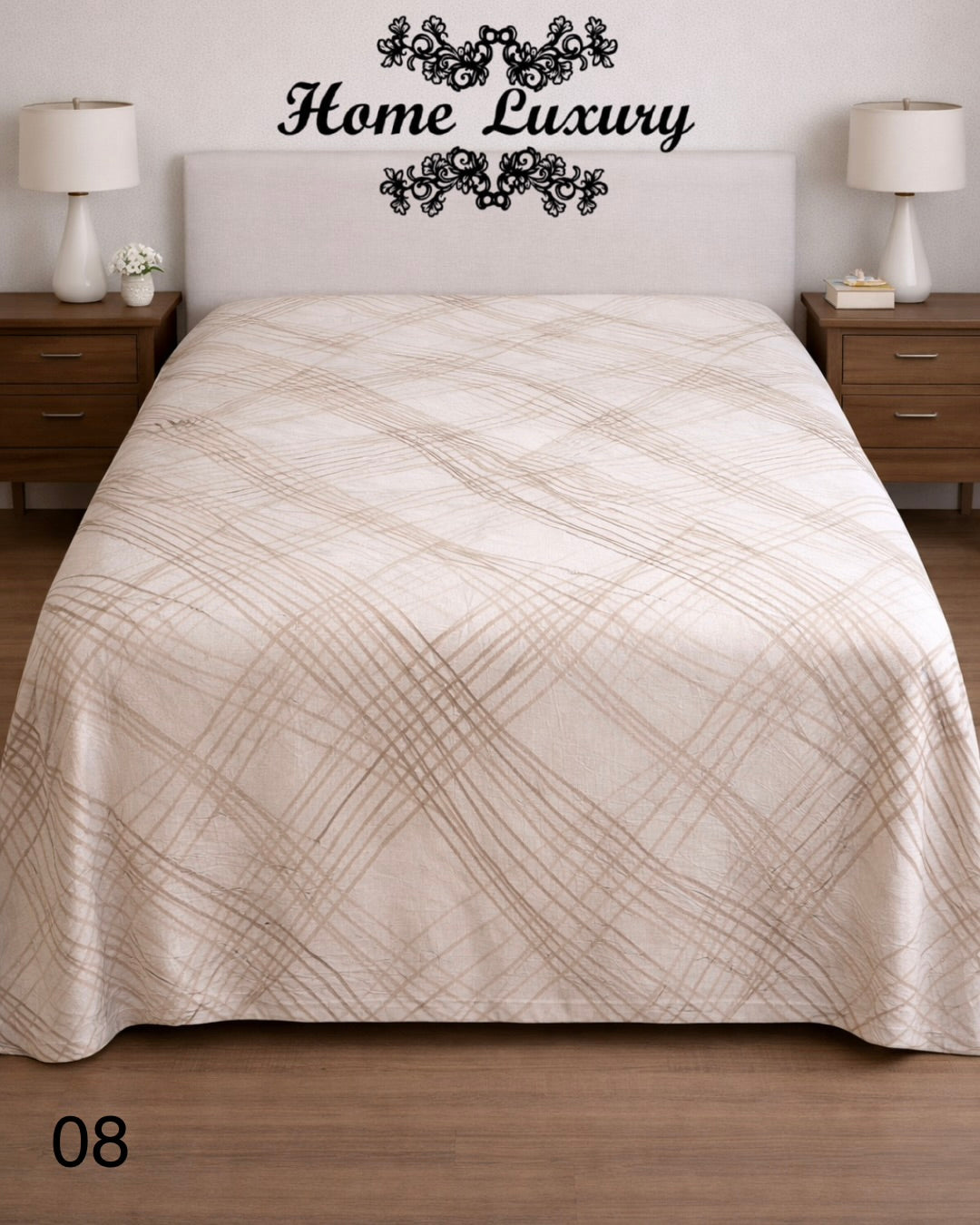 Printed Cotton Matelassé Single - Home Luxury