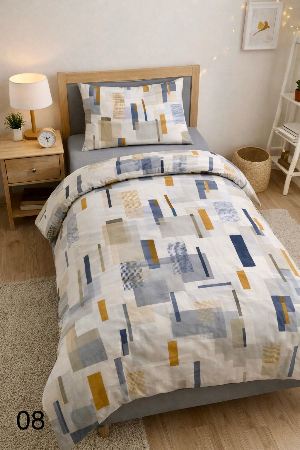 Cotton 100% Bed Set Single - Home Luxury
