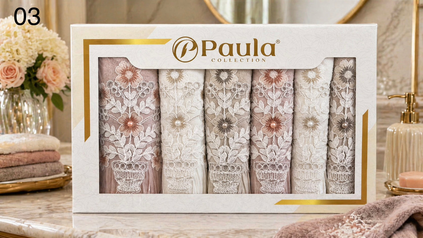 Paula - Towel Box 6 Pcs Set