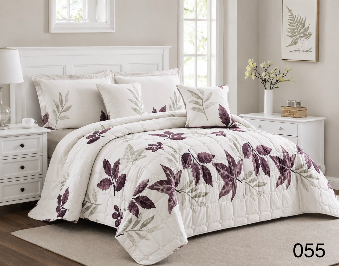 Printed Single Bedspread Set - Sweet Nights