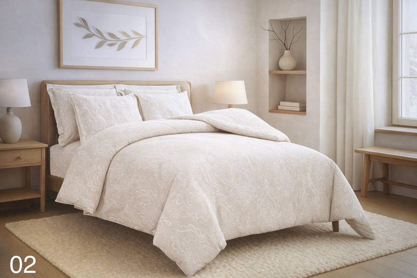Printed Double Duvet Cover Set - Cannon