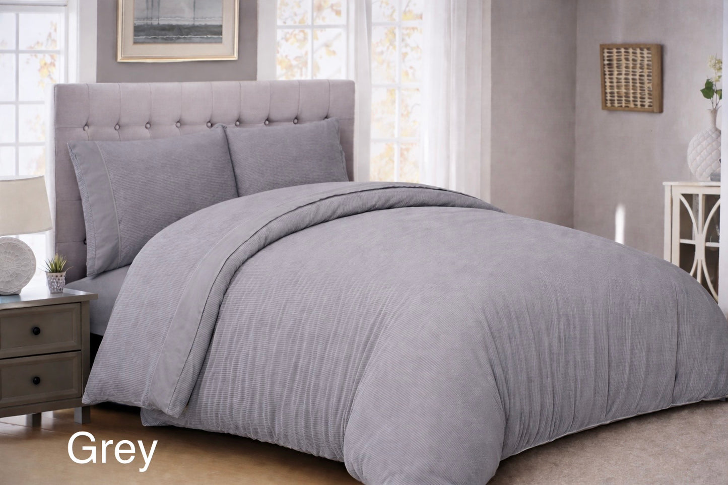 Stripes & Dots Single Duvet Cover Set - Cannon