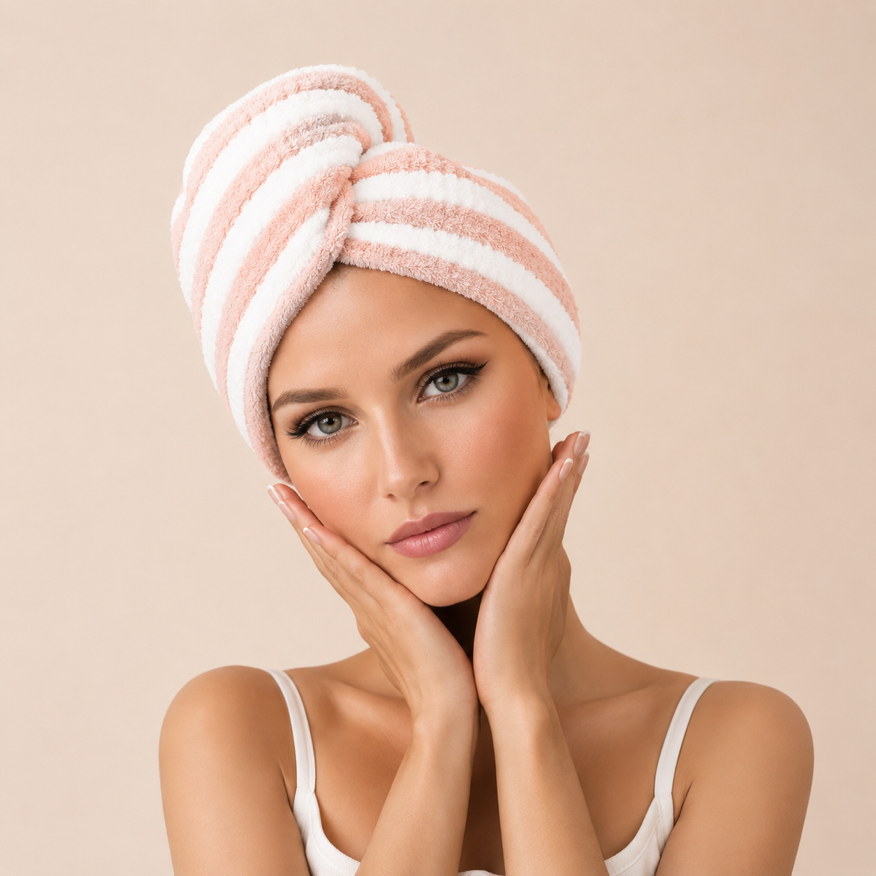 Microfiber Head Towel "Stripped"