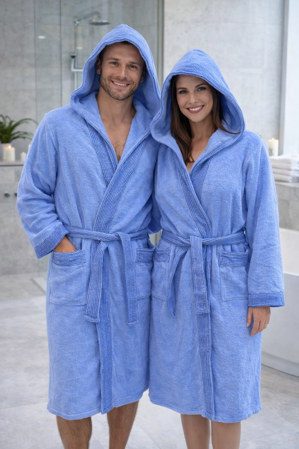 Jacquard Unisex Bathrobe - Home Luxury