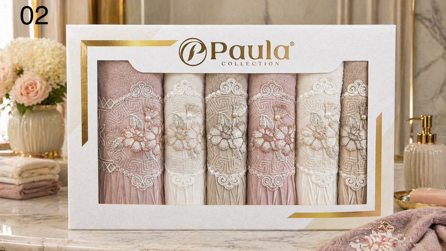 Paula - Towel Box 6 Pcs Set